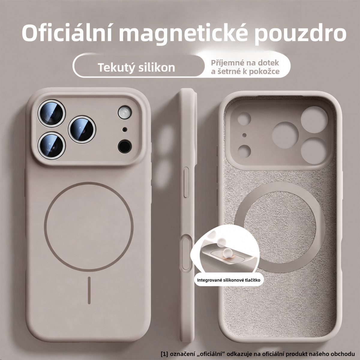 Magnetický silikonový kryt pro iPhone